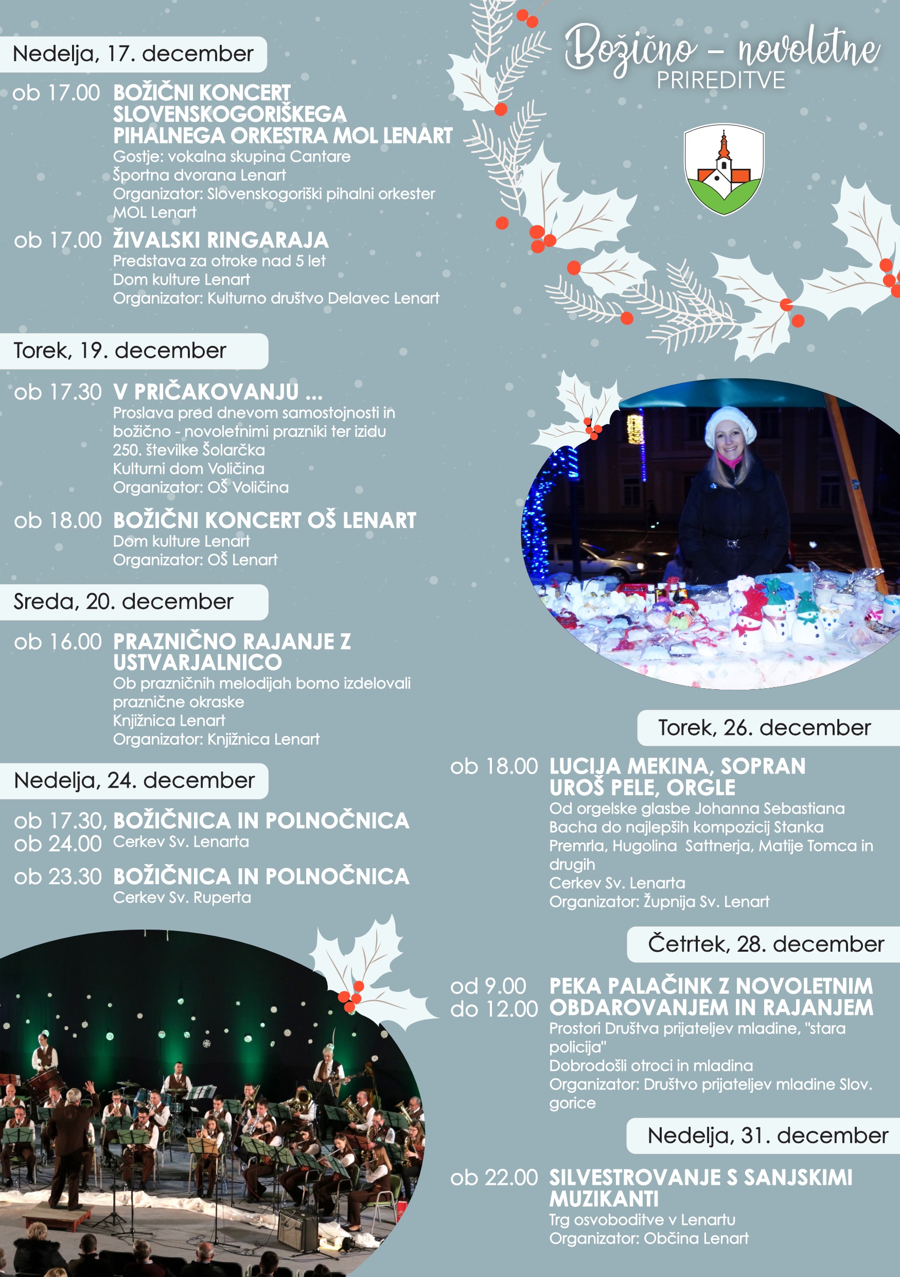 Božično-novoletne prireditve v Lenartu 2